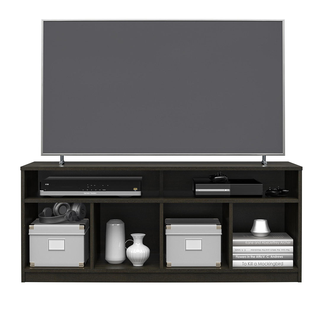 Willow Haven 4 Cube TV Console Space for Components and Media Storage - Espresso