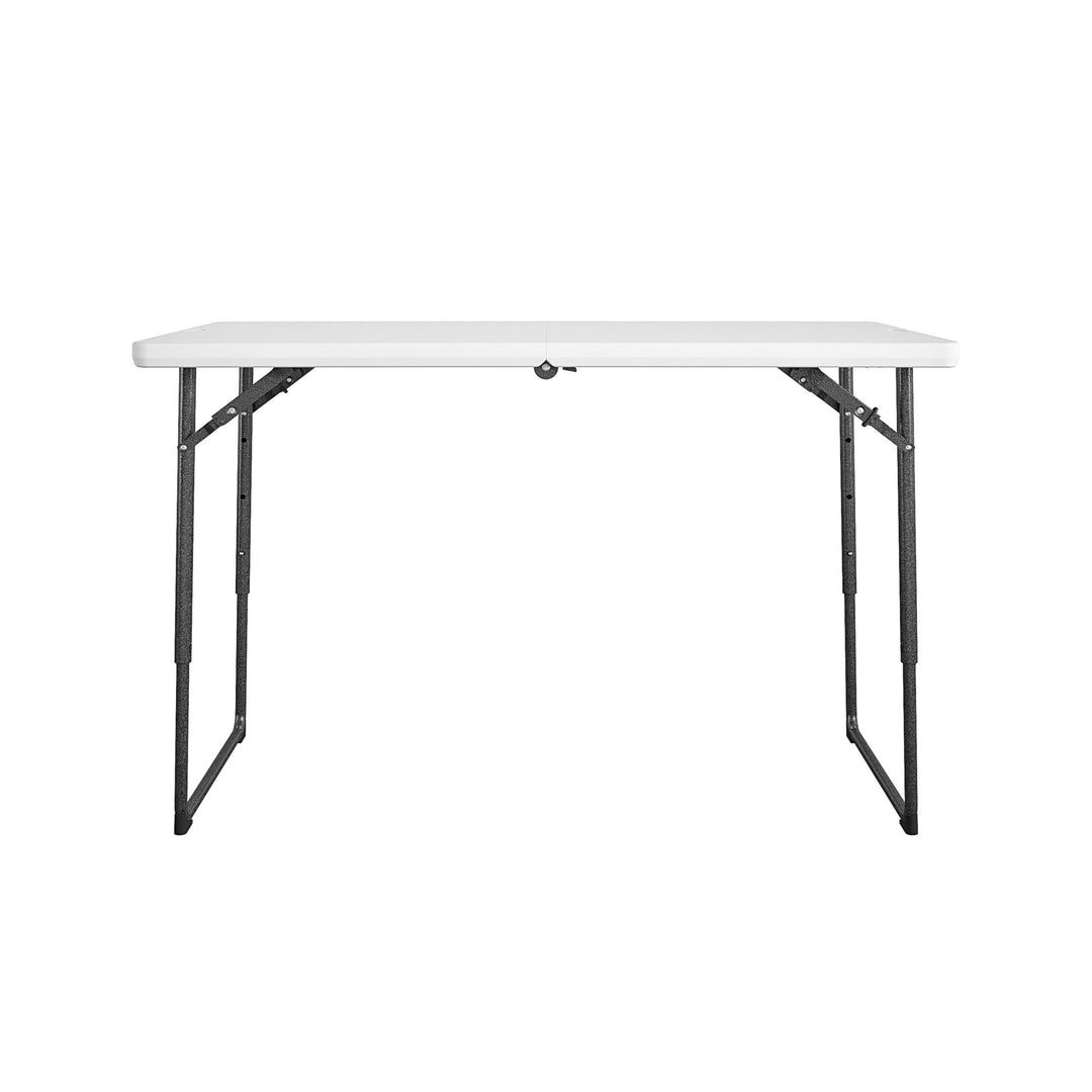 4 ft. Centerfold Adjustable Utility Table - White - 1-Pack