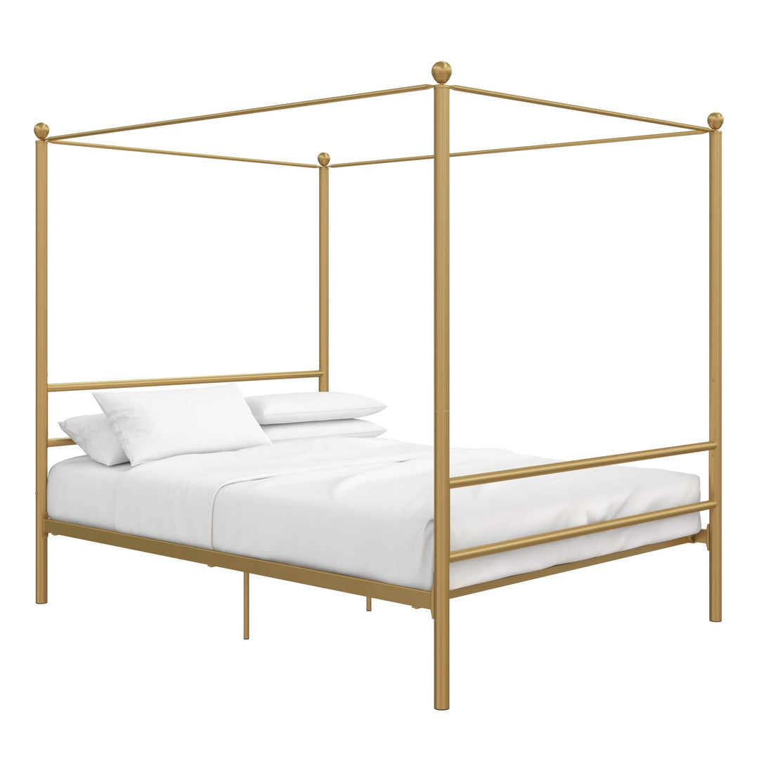 Layla Canopy Bed - Gold - Full