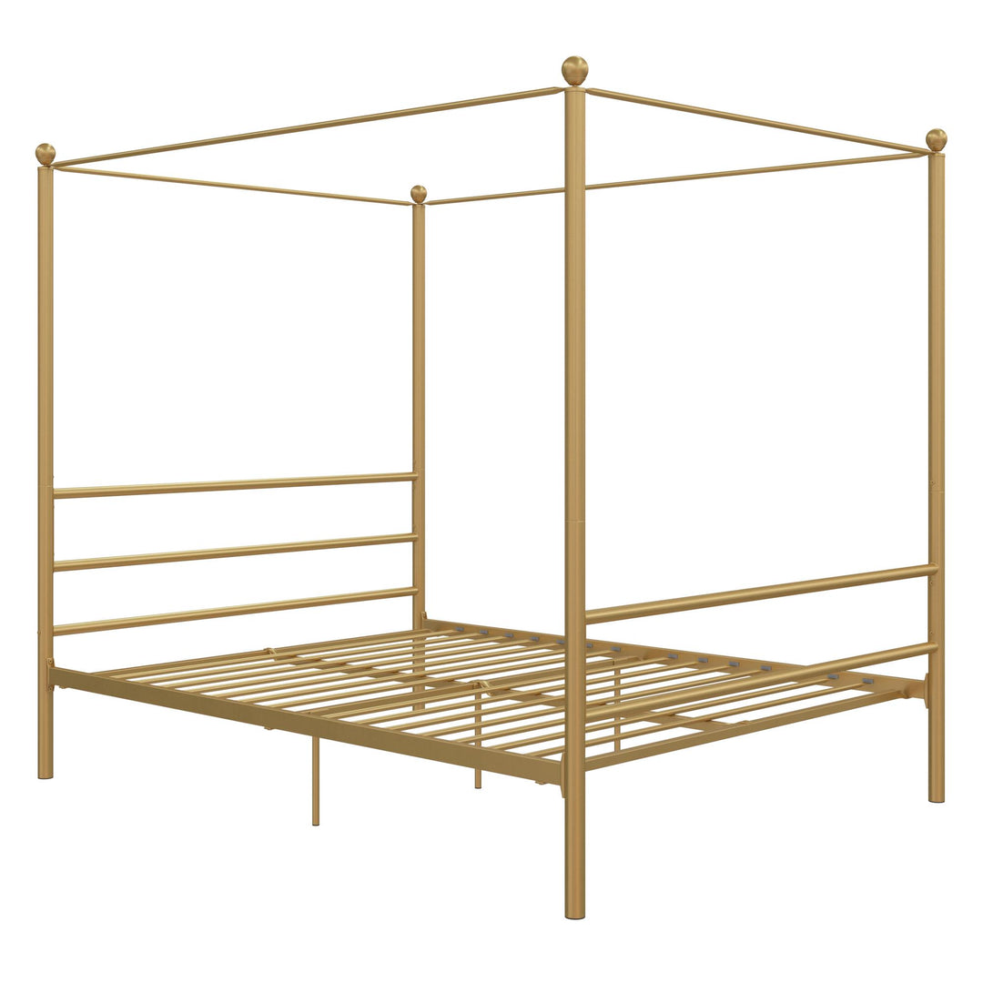 Layla Canopy Bed - Gold - Full