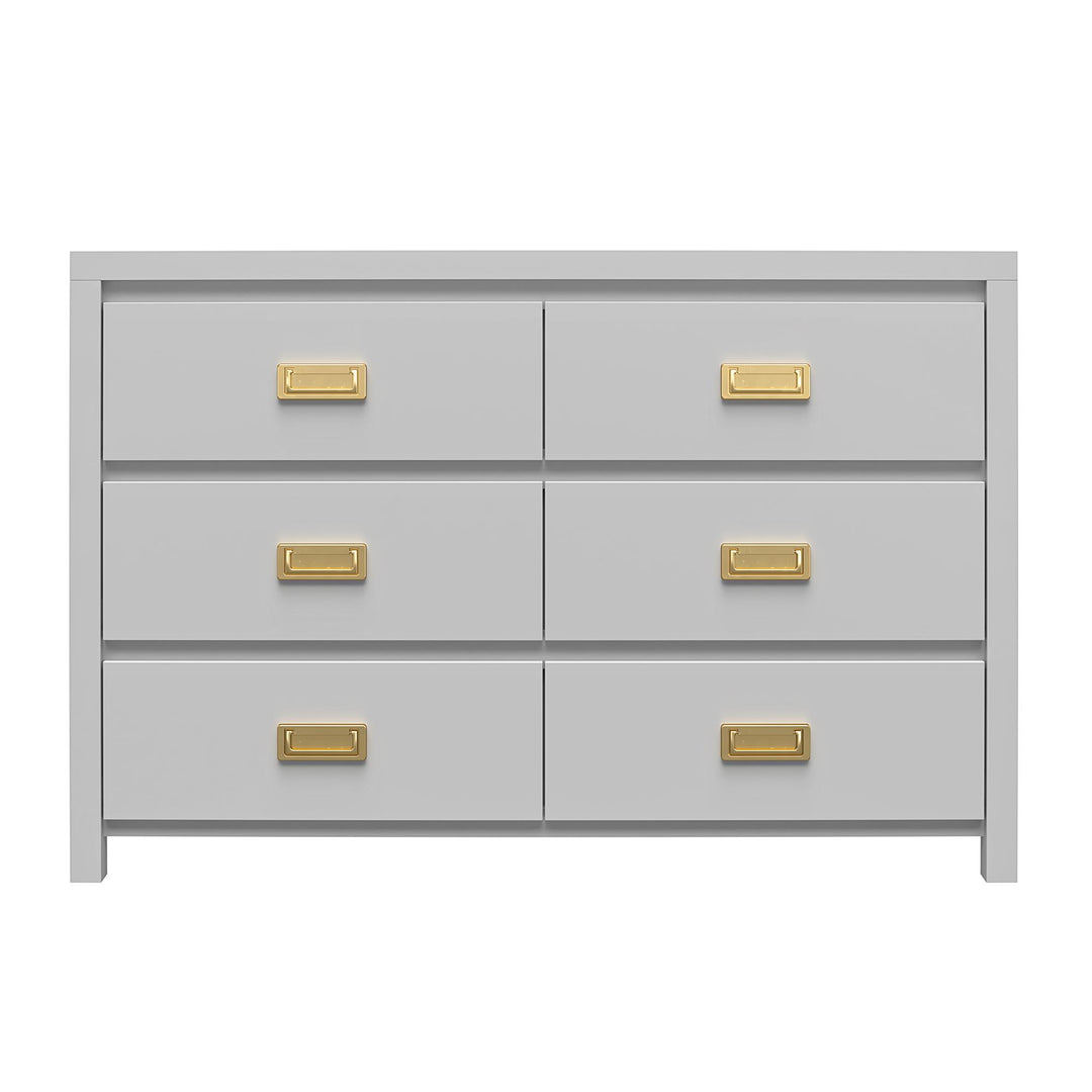 Monarch Hill Haven 6 Drawer Kids’ Dresser - Dove Gray