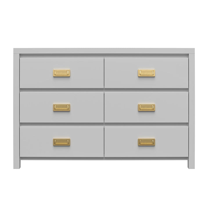 Monarch Hill Haven 6 Drawer Kids’ Dresser - Dove Gray