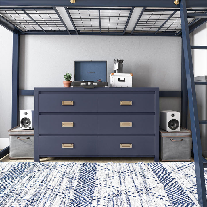 Monarch Hill Haven 6 Drawer Kids’ Dresser - Navy