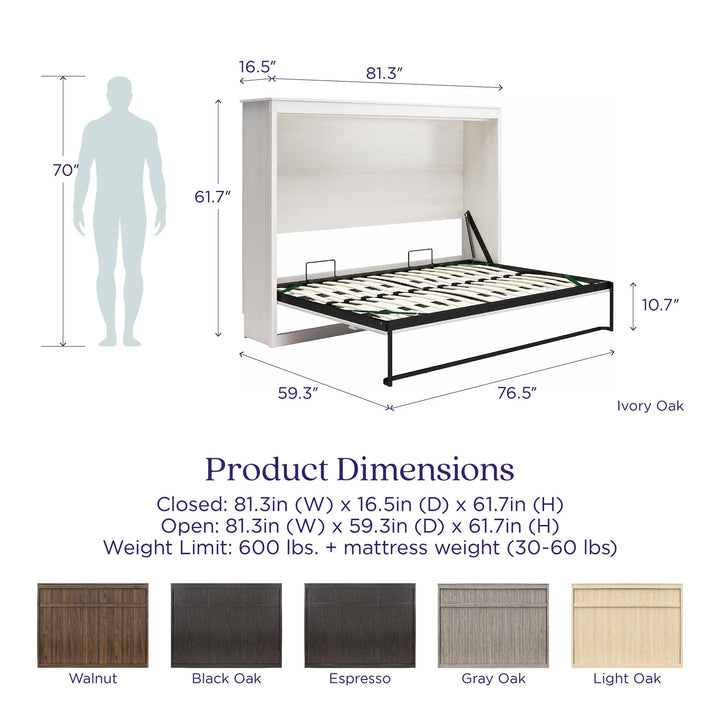 Paramount Full Size Murphy Daybed - Espresso