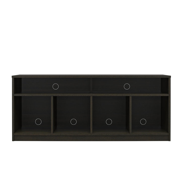 Willow Haven 4 Cube TV Console Space for Components and Media Storage - Espresso