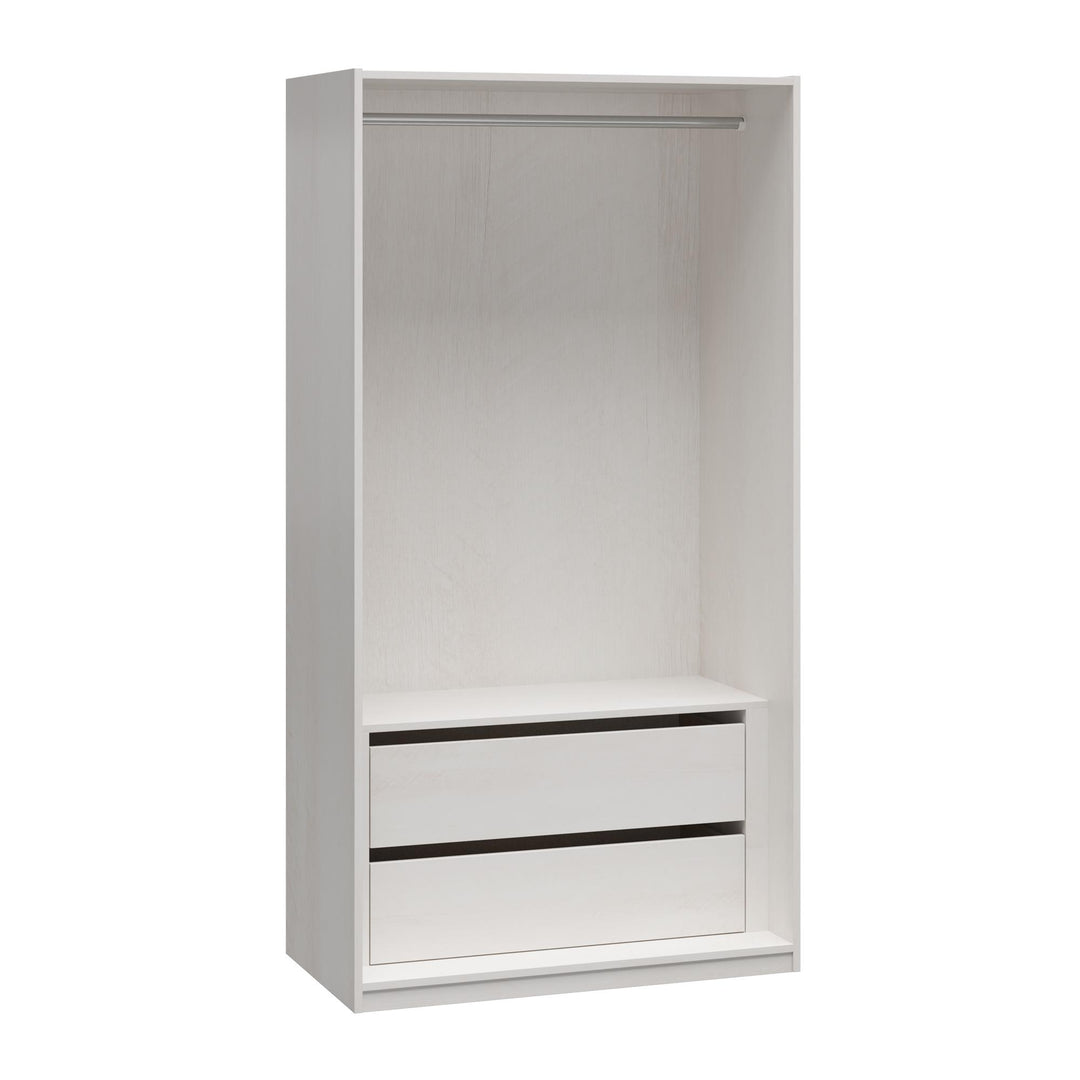 Perry Park Modular Extra Wide Wardrobe with Drawers - Ivory Oak