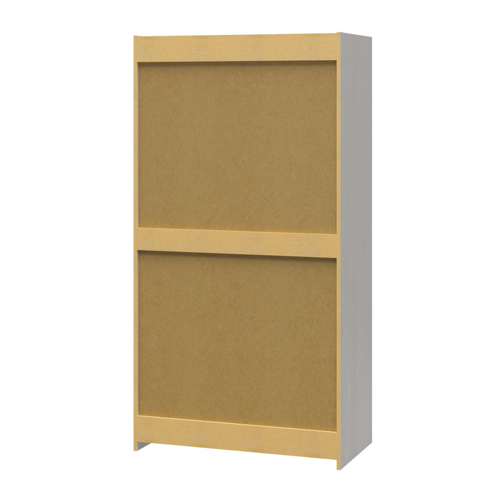 Perry Park Modular Extra Wide Wardrobe with Adjustable Open Shelves and Clothing Rods - Ivory Oak