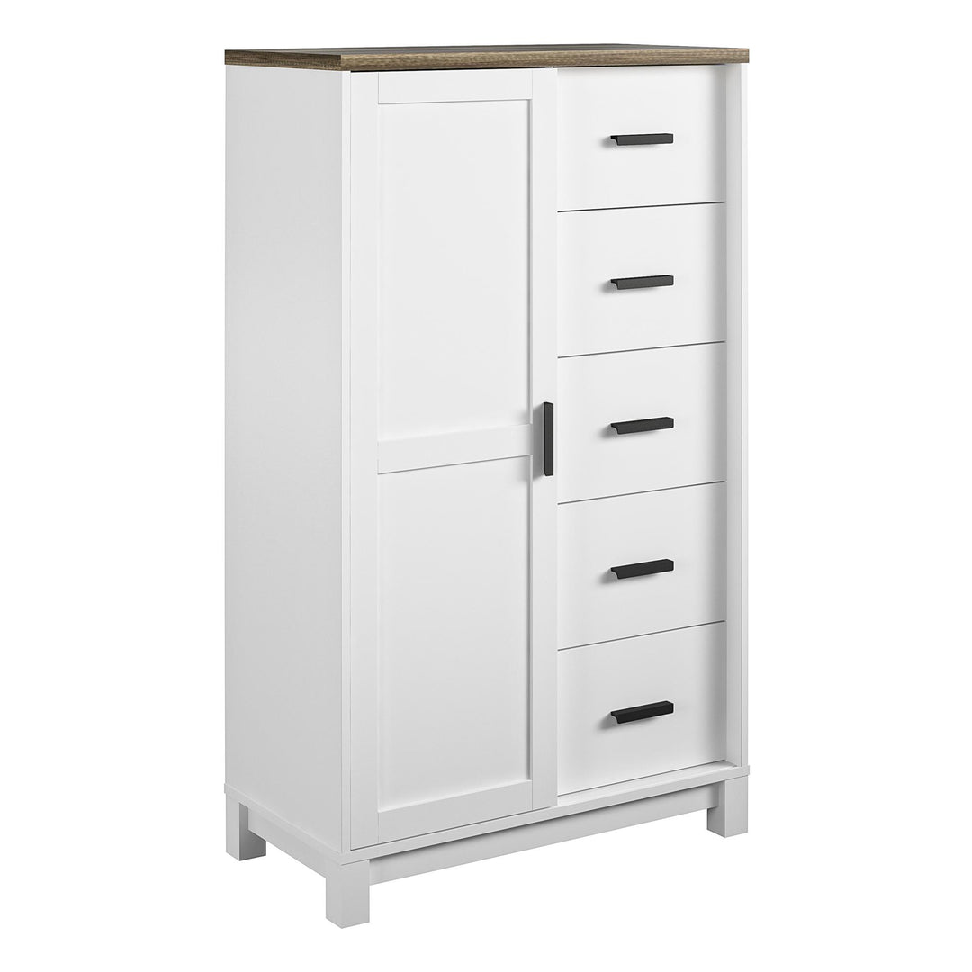 Chapel Hill Gentlemen's Chest with 5 Drawers - White