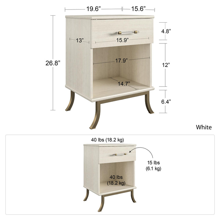 Monarch Hill Clementine Nightstand - Pale Dogwood