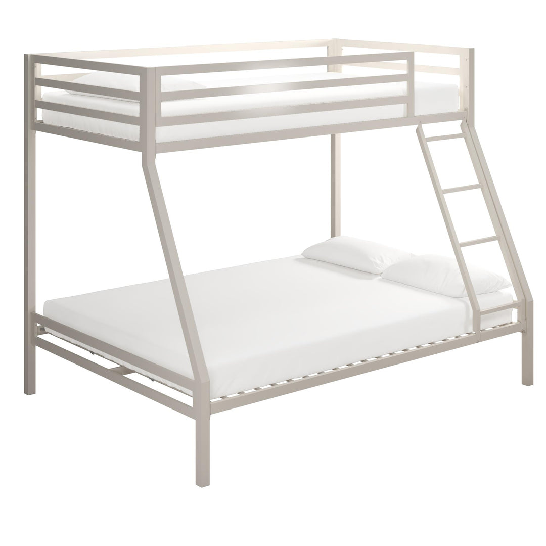 Lara Premium Twin over Full Metal Bunk Bed - White - Twin-Over-Full