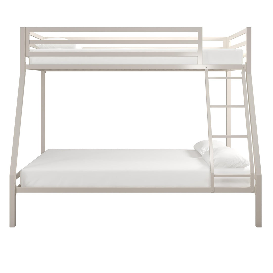 Lara Premium Twin over Full Metal Bunk Bed - White - Twin-Over-Full