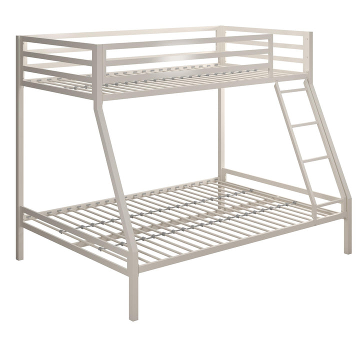 Lara Premium Twin over Full Metal Bunk Bed - White - Twin-Over-Full