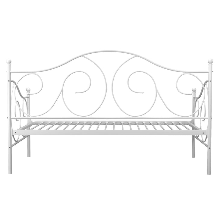 Victoria Metal Daybed with 15 Inch Clearance for Storage - White - Twin