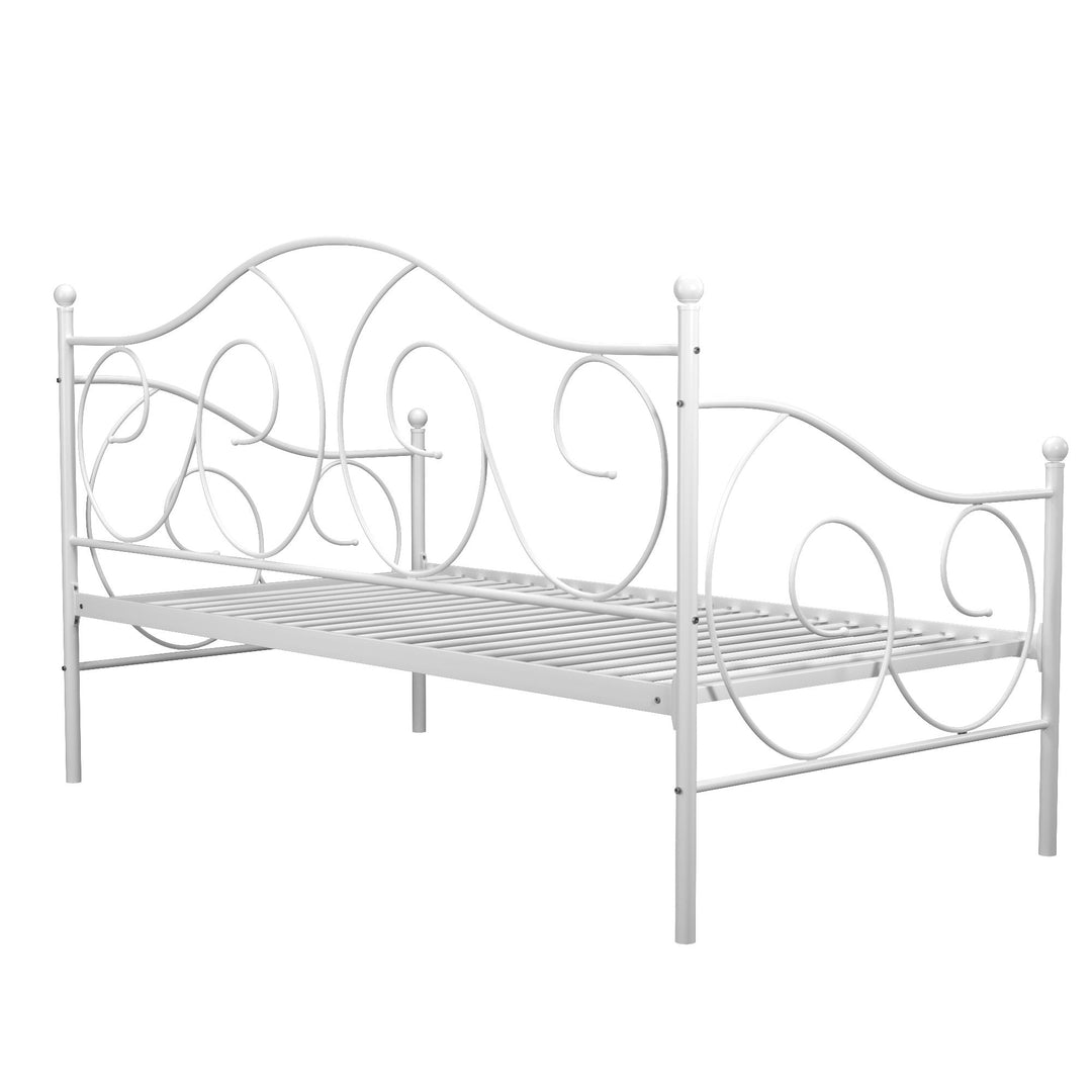 Victoria Metal Daybed with 15 Inch Clearance for Storage - White - Twin