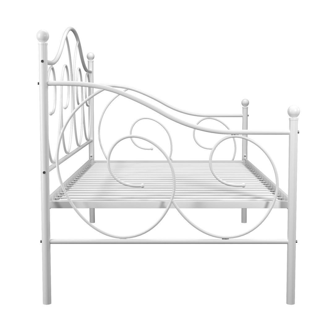 Victoria Metal Daybed with 15 Inch Clearance for Storage - White - Twin