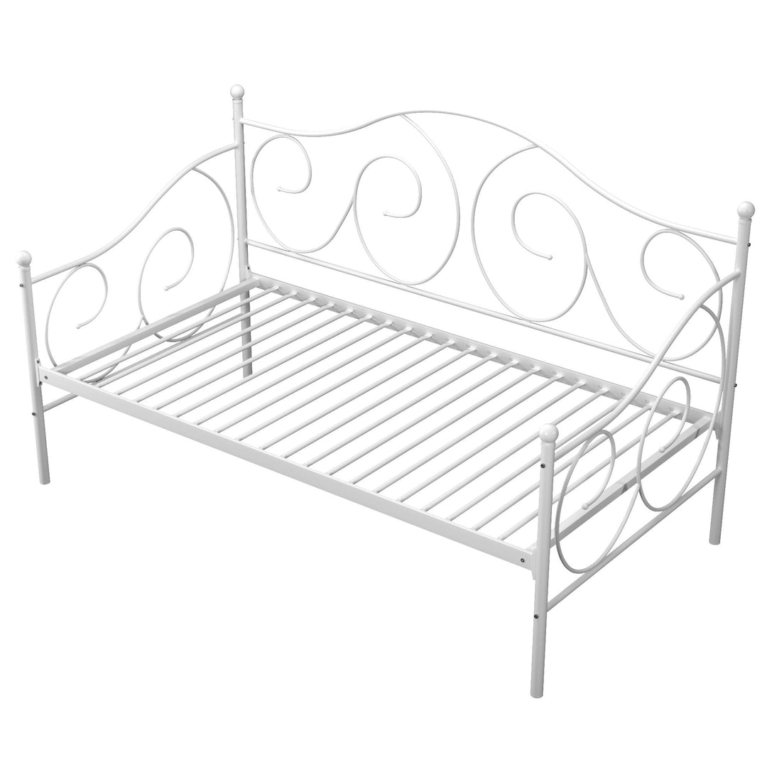 Victoria Metal Daybed with 15 Inch Clearance for Storage - White - Twin