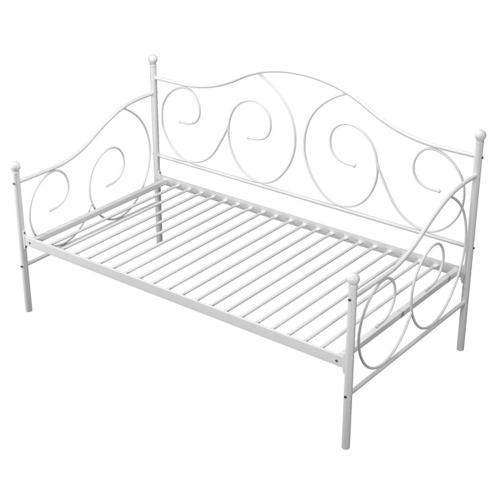 Victoria Metal Daybed with 15 Inch Clearance for Storage - White - Twin