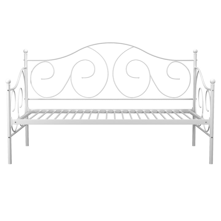 Victoria Metal Daybed with 15 Inch Clearance for Storage - White - Twin