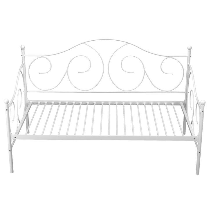 Victoria Metal Daybed with 15 Inch Clearance for Storage - White - Twin