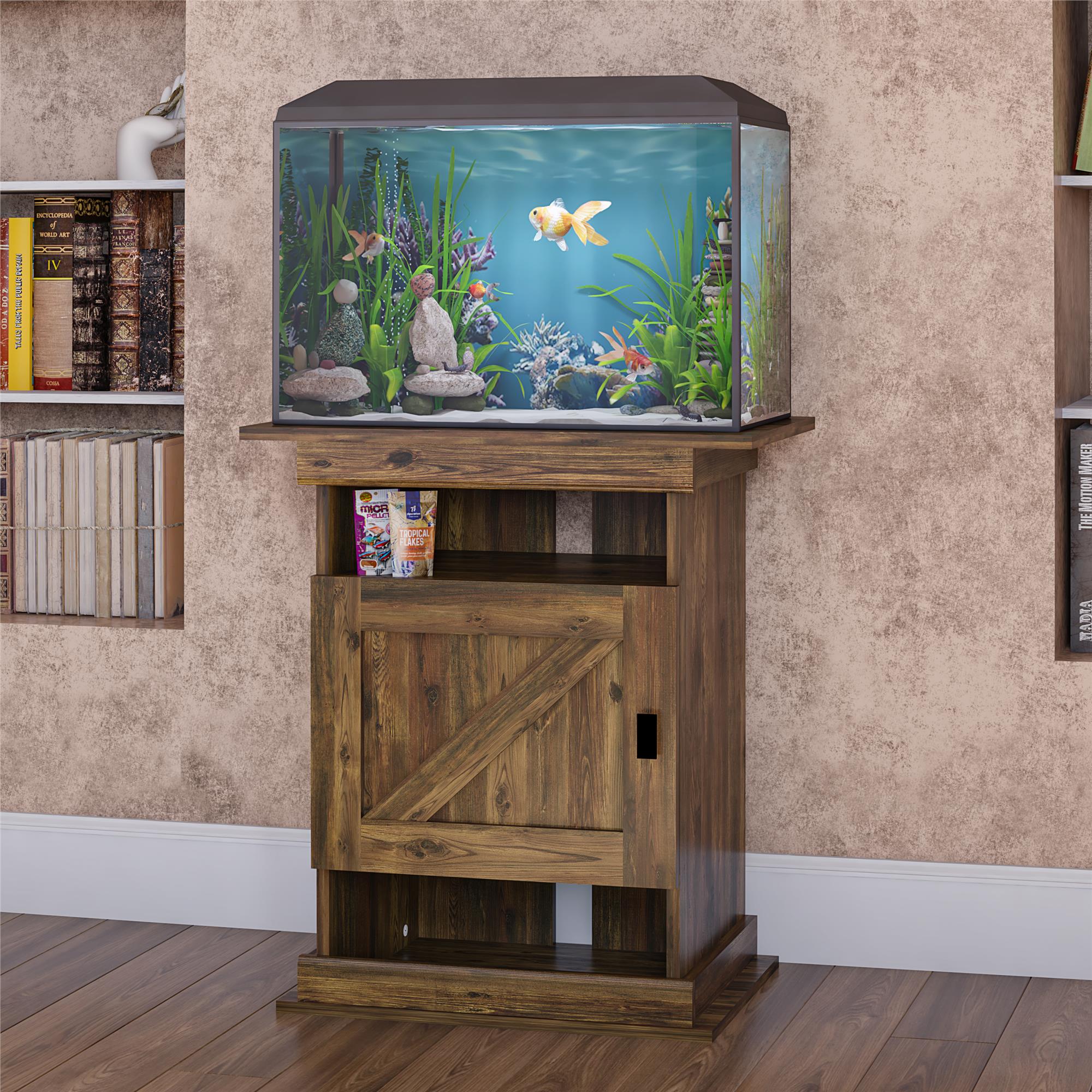 Corner fish online tank stand