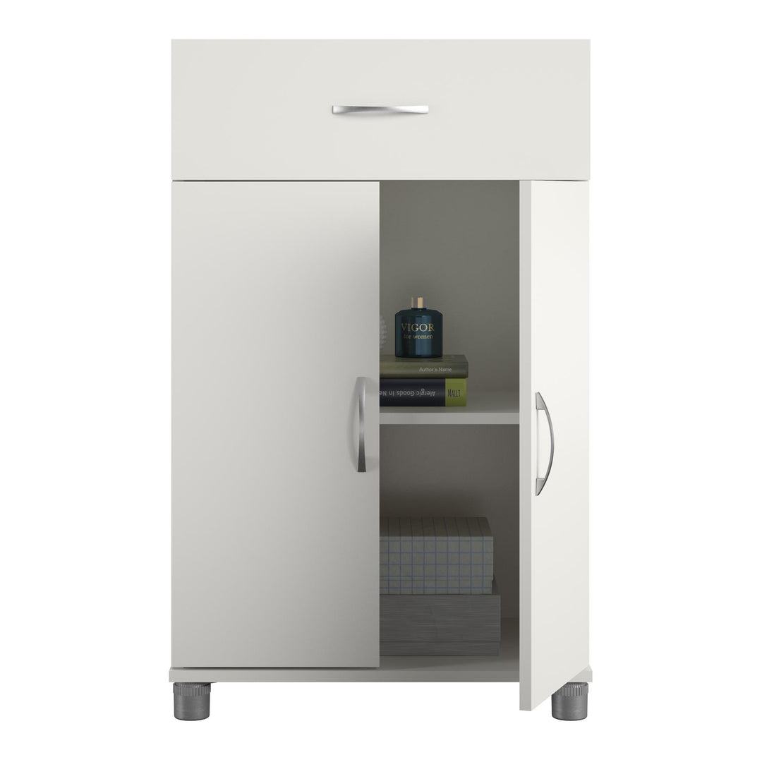 Basin 24 Inch 2 Door Base Storage Cabinet - White