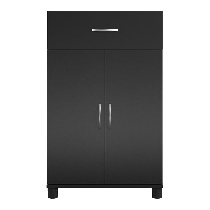 Basin 24 Inch 2 Door Base Storage Cabinet - Black