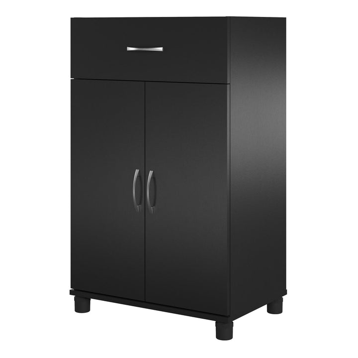 Basin 24 Inch 2 Door Base Storage Cabinet - Black