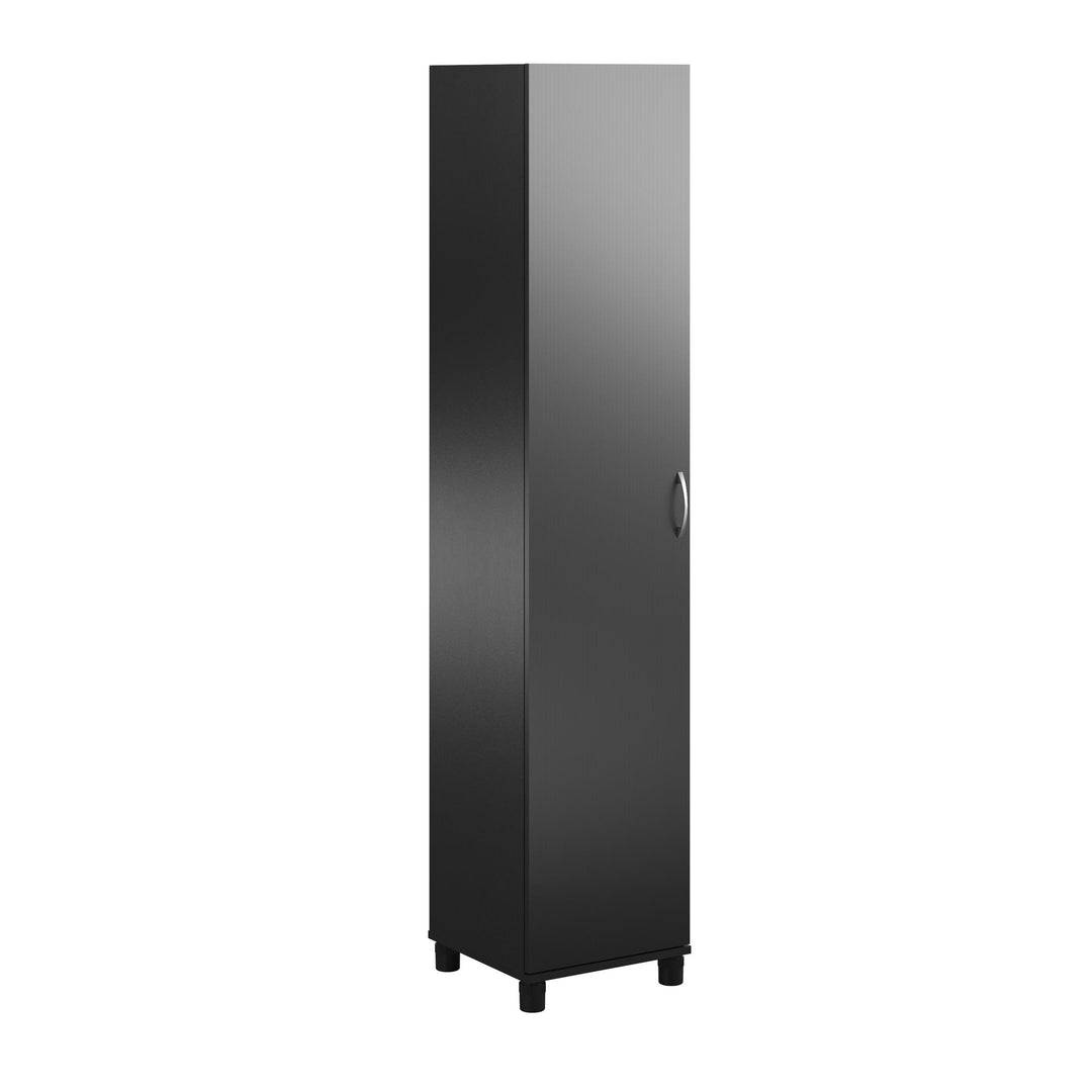 Basin 16 Inch Closed Door Utility Storage Cabinet - Black