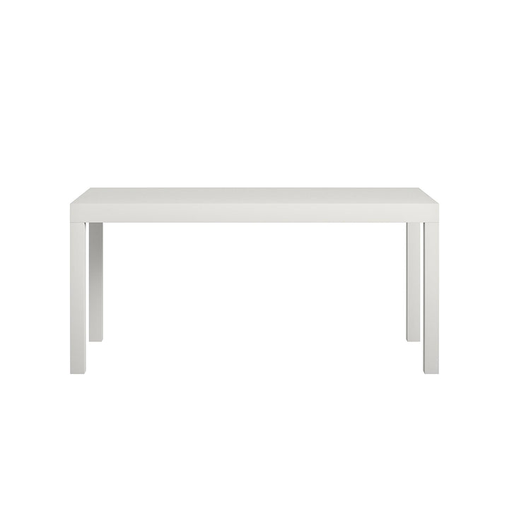 Parsons Hollow Core Coffee Table with Large Top - White