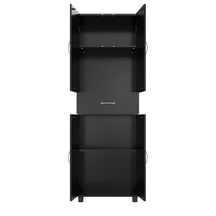 Basin 23.5 Inch Closed Storage Cabinet - Black