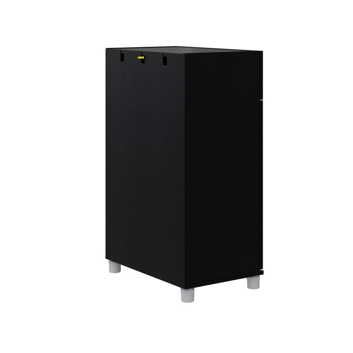 Basin 24 Inch 2 Door Base Storage Cabinet - Black