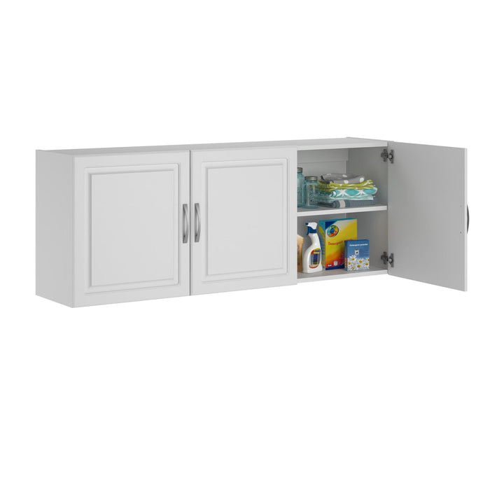 Kendall 54 Inch Multipurpose Storage Wall Cabinet with Shelves - White