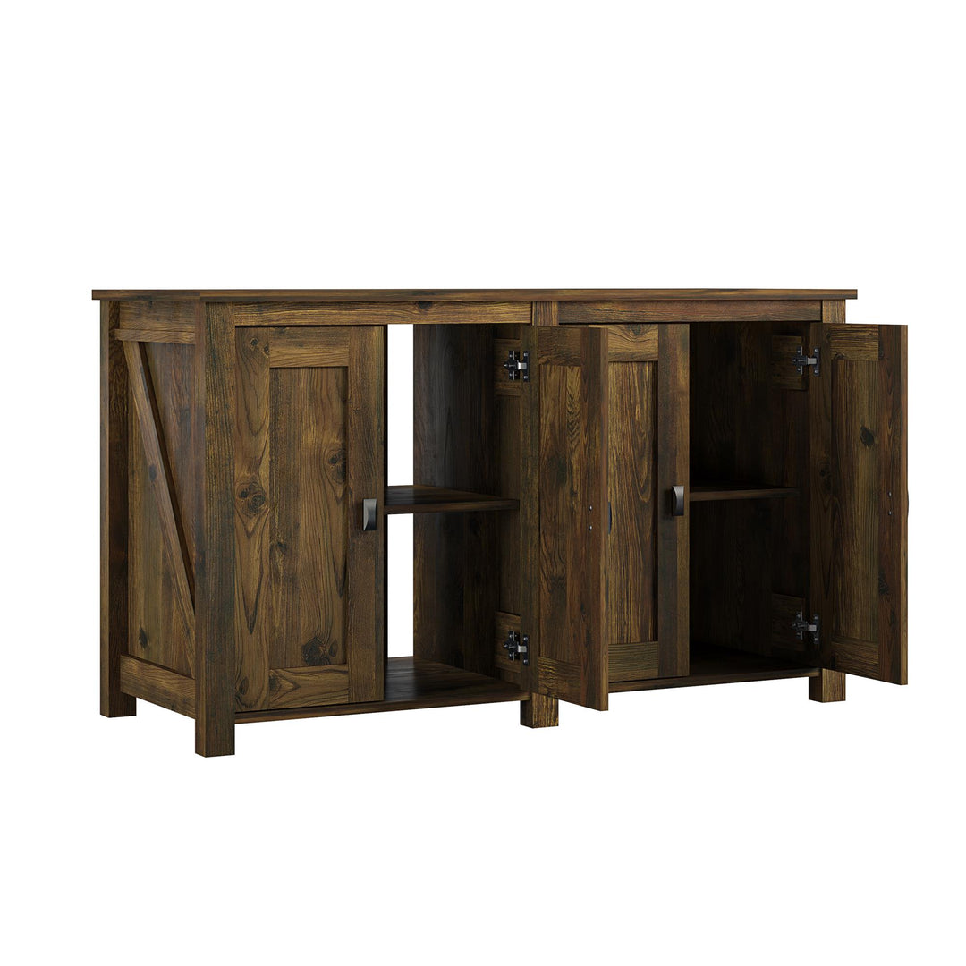 Farmington 55 Gallon Aquarium Stand with 2 Doors and Shelves - Heritage Pine