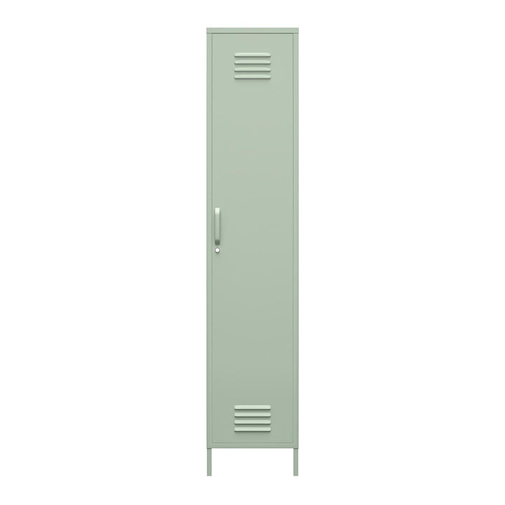 Shadwick 1 Door Tall Single Metal Locker Style Storage Cabinet - Pale Green