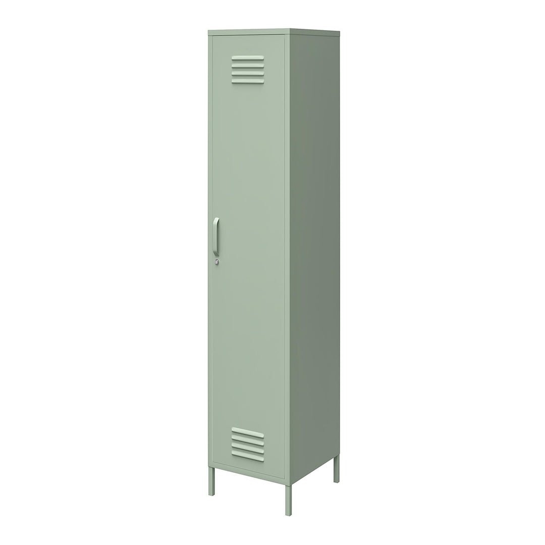 Shadwick 1 Door Tall Single Metal Locker Style Storage Cabinet - Pale Green