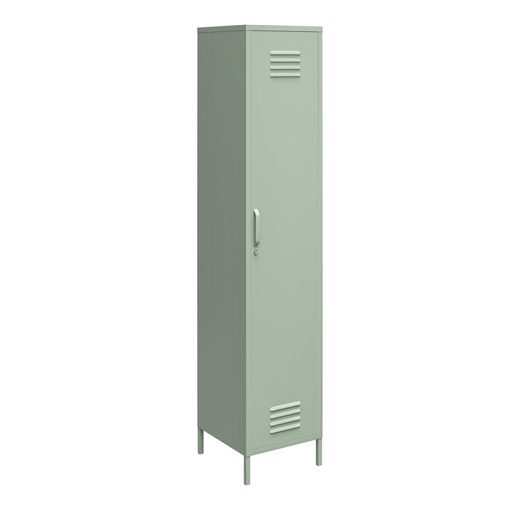 Shadwick 1 Door Tall Single Metal Locker Style Storage Cabinet - Pale Green