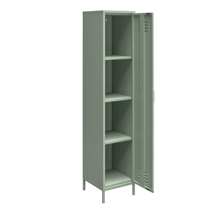 Shadwick 1 Door Tall Single Metal Locker Style Storage Cabinet - Pale Green