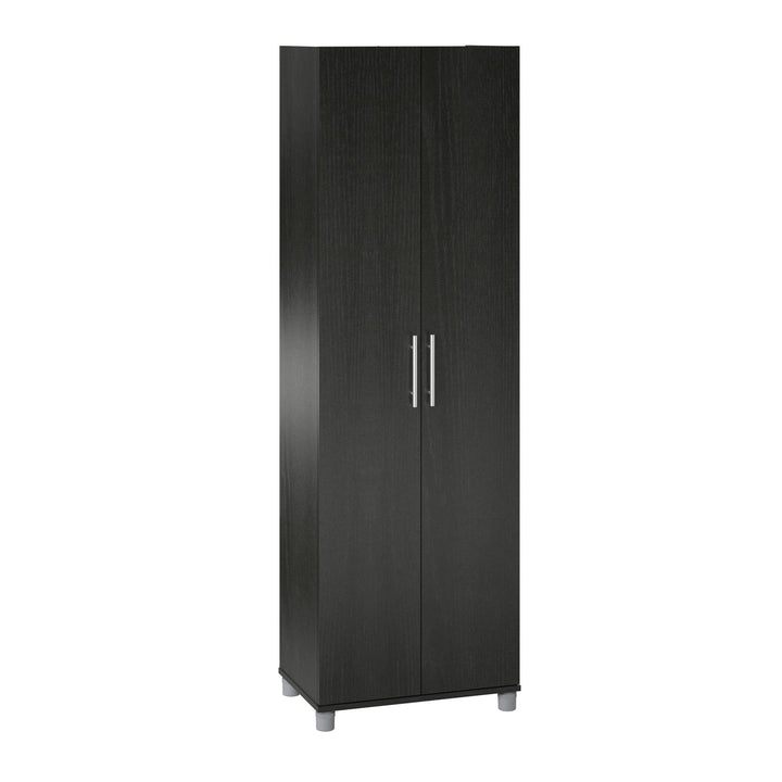 Camberly 24 Inch Utility Storage Cabinet - Black Oak