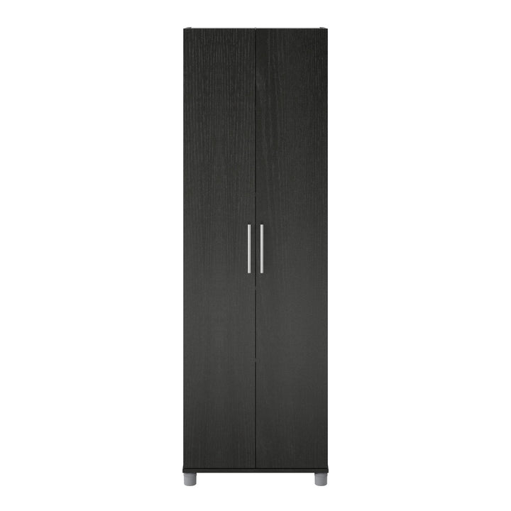 Camberly 24 Inch Utility Storage Cabinet - Black Oak