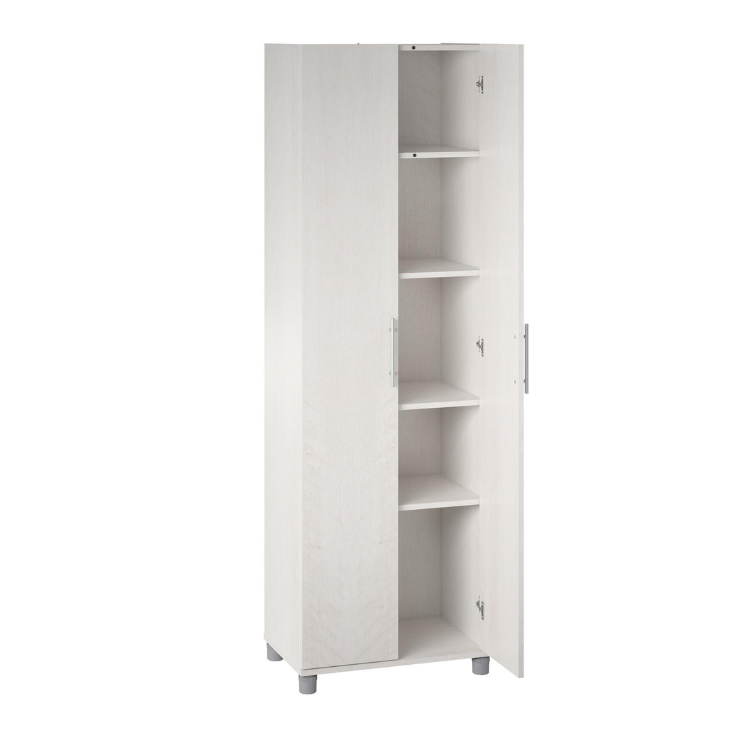 Camberly 24 Inch Utility Storage Cabinet - Ivory Oak