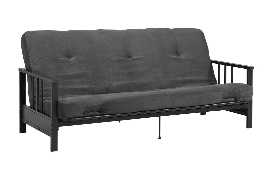 Harlow Full Metal Arm Futon - Gray - Full