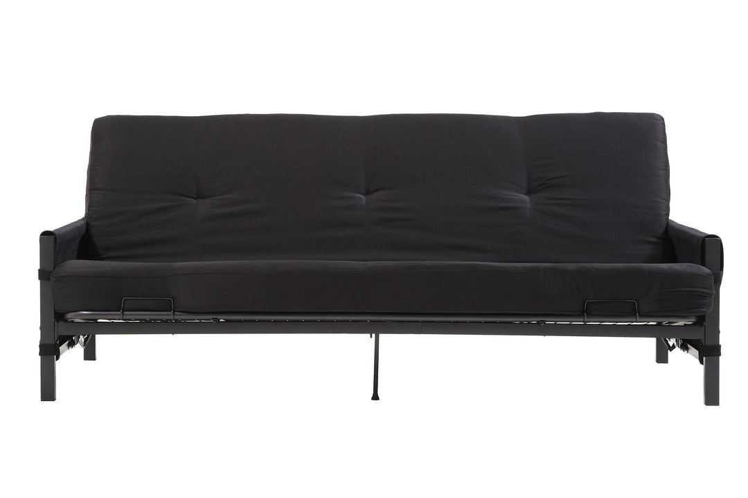 Fairview Storage Futon with 6" Mattress - Black