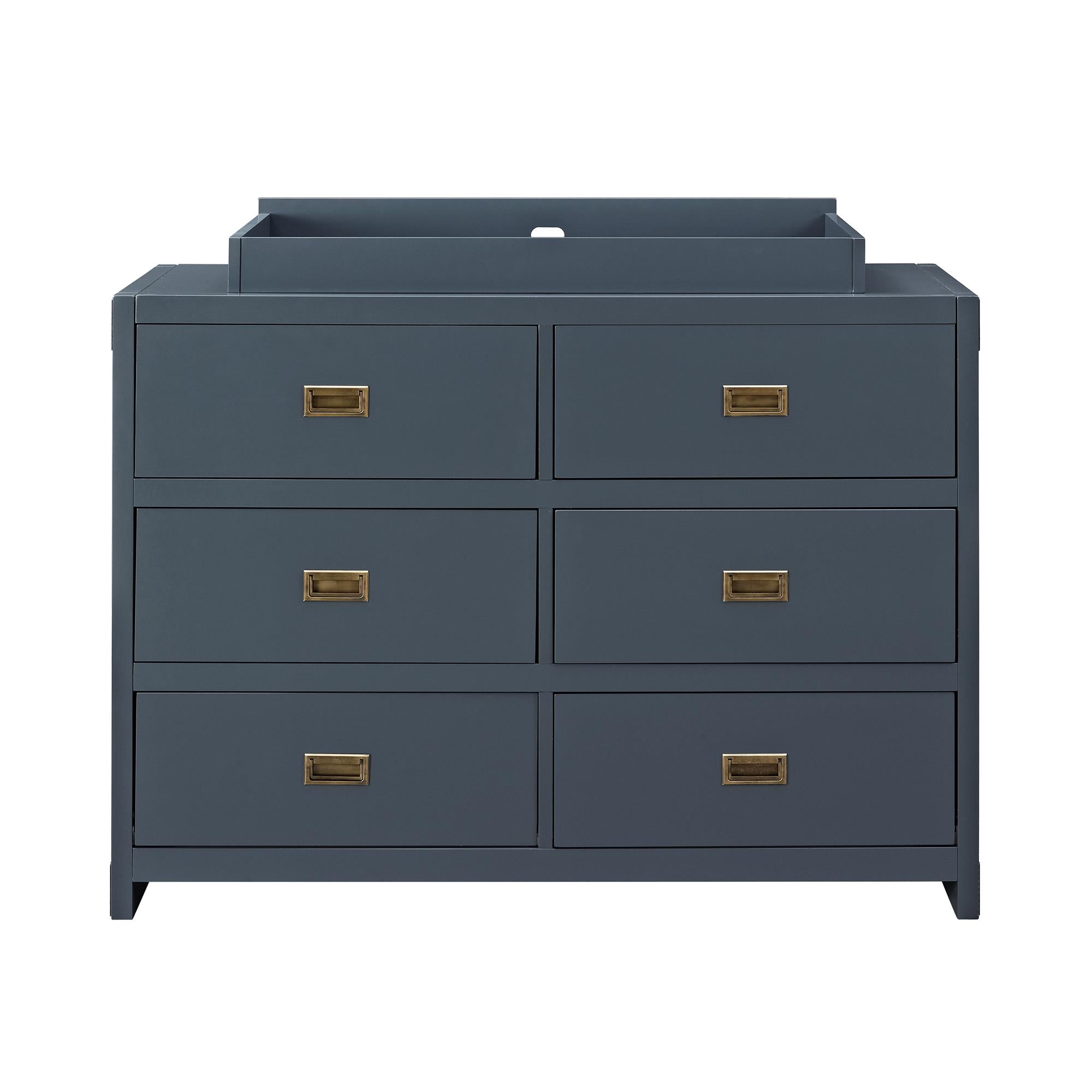 Blue nursery dresser on sale