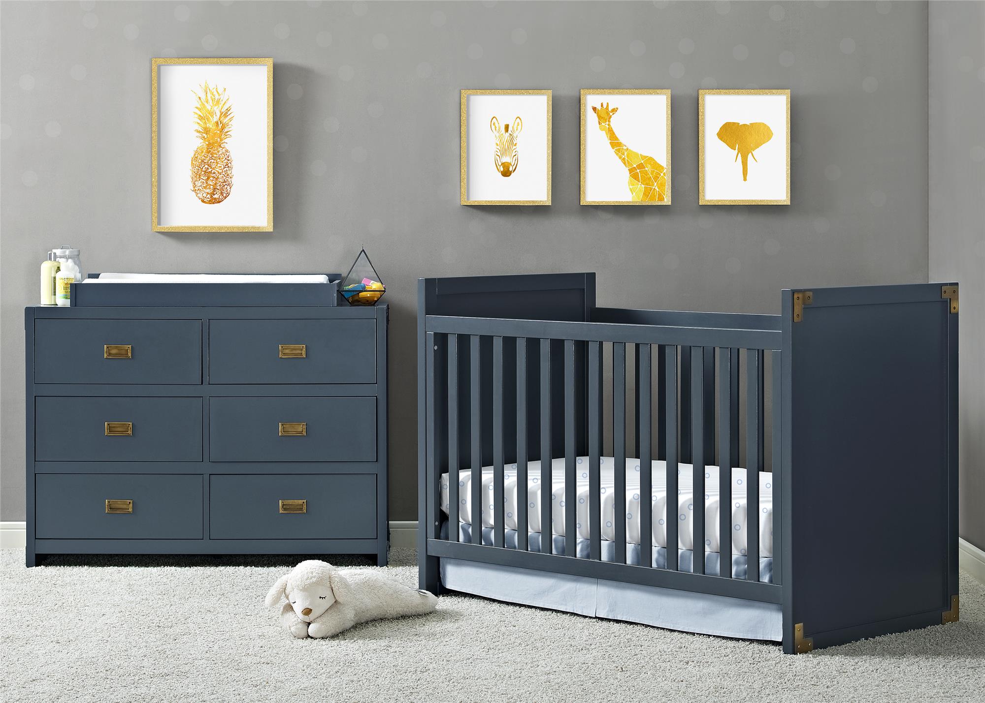 Navy dresser nursery best sale