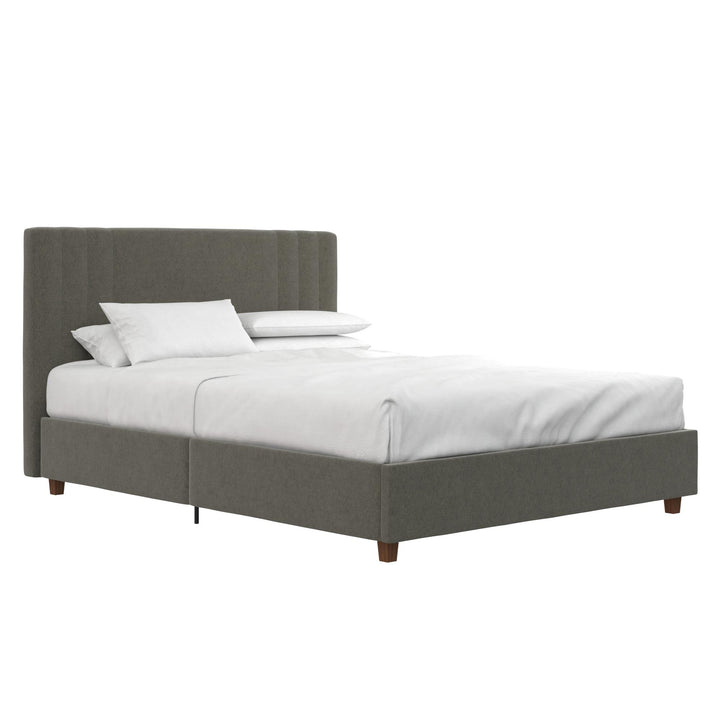 Wynn Upholstered Bed - Light Gray - Full