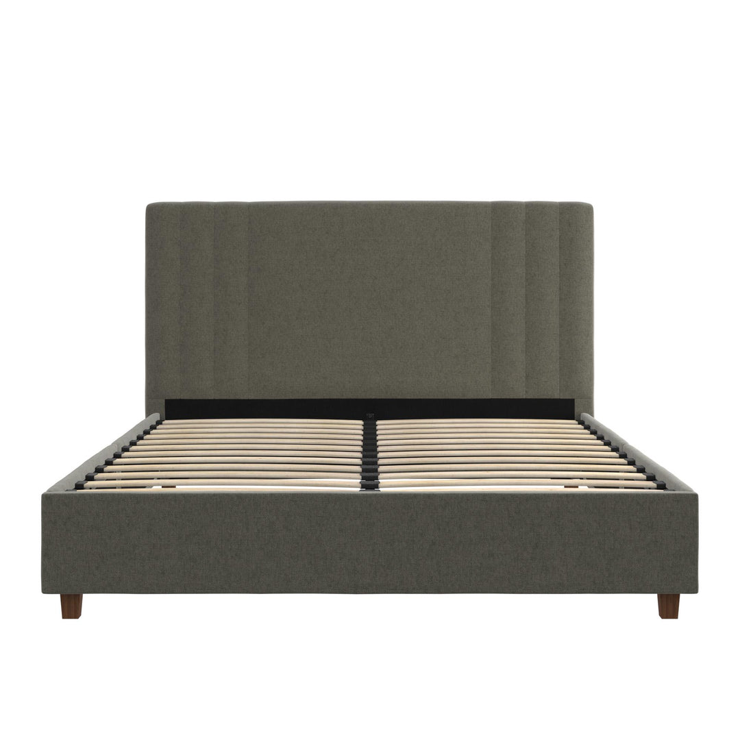 Wynn Upholstered Bed - Light Gray - Queen