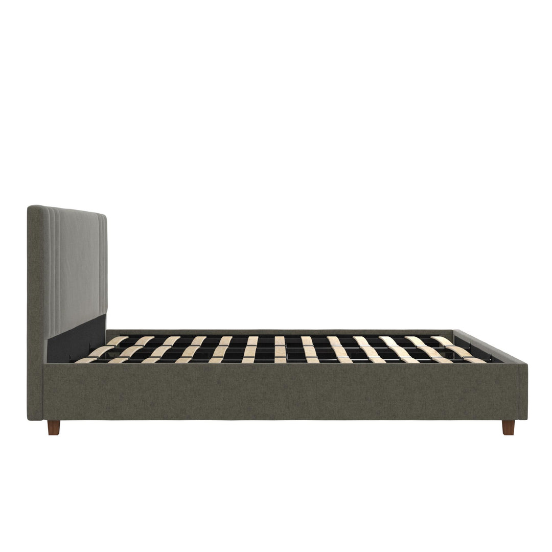 Wynn Upholstered Bed - Light Gray - King