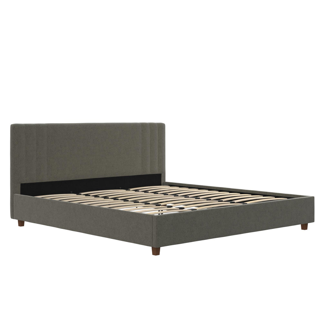 Wynn Upholstered Bed - Light Gray - King