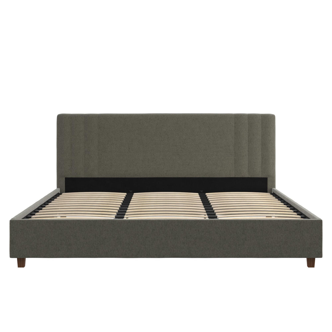 Wynn Upholstered Bed - Light Gray - King