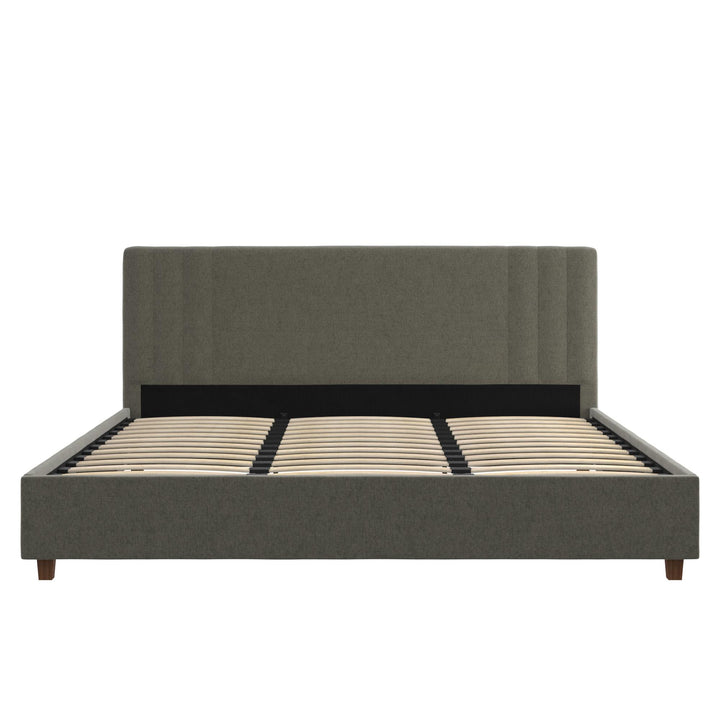 Wynn Upholstered Bed - Light Gray - King